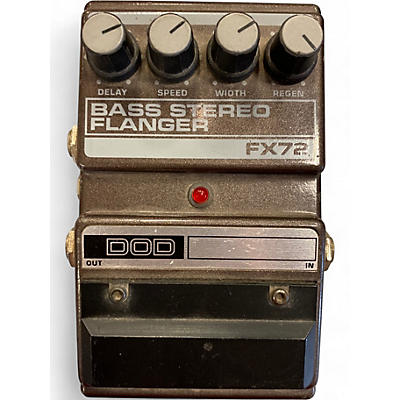 Used DOD FX72 BASS STEREO FLANGER Bass Effect Pedal