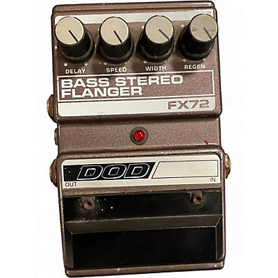 Used DOD FX72 BASS STEREO FLANGER Effect Pedal