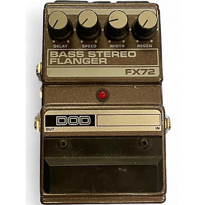 Used DOD FX72 Bass Stereo Flanger Effect Pedal