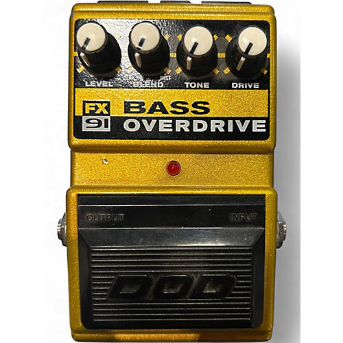 Used DOD FX91 BASS OVERDRIVE Bass Effect Pedal