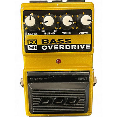 Used DOD FX91 Bass Overdrive Effect Pedal