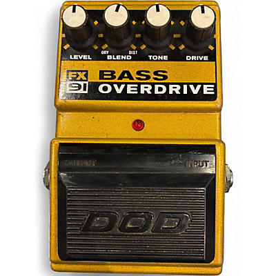 Used DOD FX91 Bass Overdrive Effect Pedal