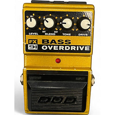 Used DOD FX91 Bass Overdrive Effect Pedal