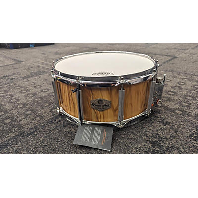 Used DRUM ART 14X6.5 Olive Snare Drum Natural