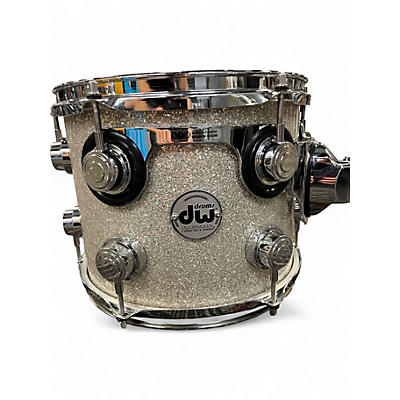 Used DW 10X8 SSC Collectors Series Rack Tom Maple Broken Glass Drum