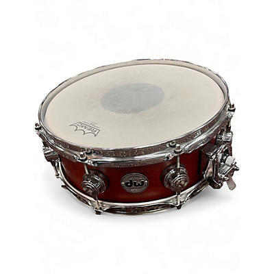 Used DW 13X5 COLLECTOR'S MAPLE STANDARD SNARE SATIN CHERRY Drum