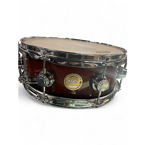 Used DW 13X5 Collector's Series Snare Brown Drum Brown 194