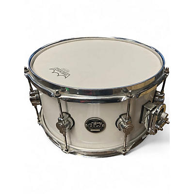 Used DW 13X7 Performance Series Snare ICE WHITE Drum