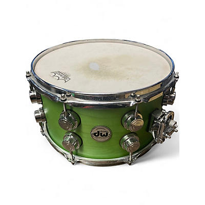 Used DW 13in COLLECTORS MAPLE VLT LIME GREEN Drum