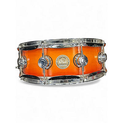 Used DW 14X3.5 COLLECTORS SERIES PICCOLO  Cherry Sunburst Drum