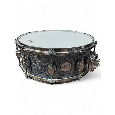 Used DW 14X5 Design Series Snare Blue Drum