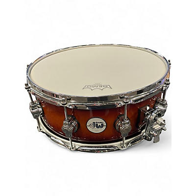 Used DW 14X5 Design Series Snare Brown Drum