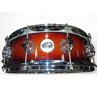 Used DW 14X5 Design Series Snare Tobacco Burst Drum