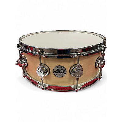 Used DW 14X5 True Sonic Snare Drum  Natural Satin Oil Drum