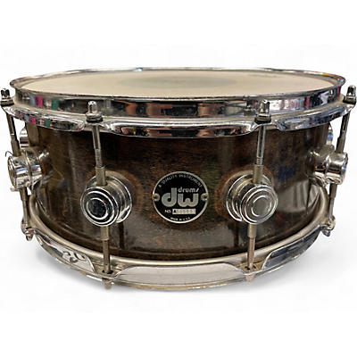 Used DW 14X5.5 Collector's Series Maple Snare Black Cherry Stain Drum