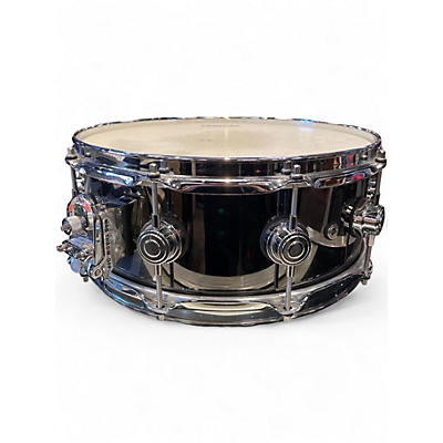 Used DW 14X5.5 Collector's Snare Black Nickel Over Brass Gray Drum