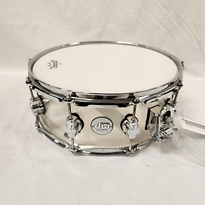 DW Used DW 14X5.5 Design Series Acrylic Snare Drum Clear