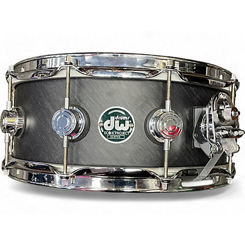 DW Used DW 14X5.5 Eco X Snare Ebony Drum Ebony 211