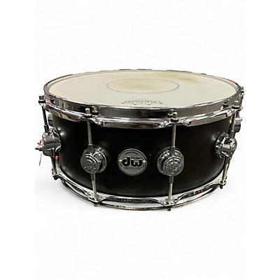 Used DW 14X6 Collector's Series Satin Oil Edge Snare Black Drum