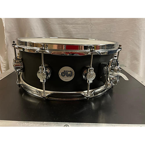 DW Used DW 14X6 Design Series Snare Drum Black Black 212