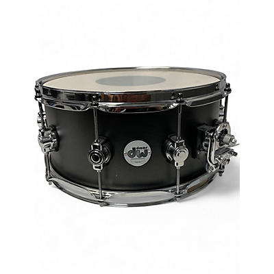 Used DW 14X6 Design Series Snare Satin Sage Metallic Drum