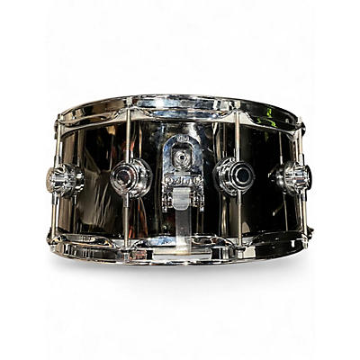 Used DW 14X6.5 COLLECTOR'S SERIES SNARE BLACK CHROME OVER BRASS BLACK CHROME Drum