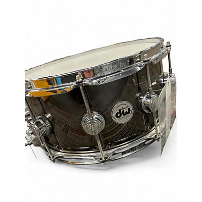 Used DW 14X6.5 Collector's Series Black Nickel Over Brass Snare Drum Black Nickel Drum