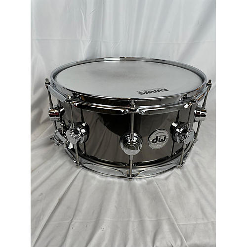 DW Used DW 14X6.5 Collector's Series Metal Snare Drum Black Nickle Over Brass Black Nickle Over Brass 213