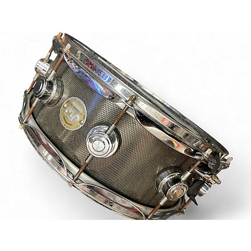 Used DW 14X6.5 Collector's Series Metal Snare Silver Drum Silver 213