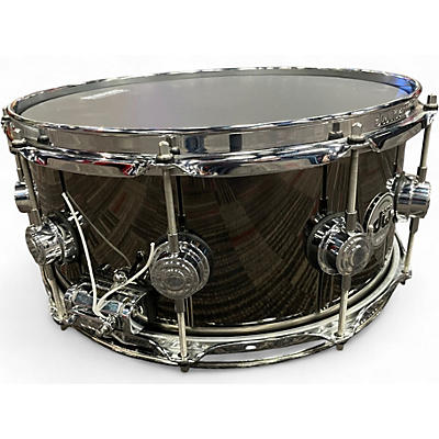 Used DW 14X6.5 Collector's Series Snare BLACK NICKEL BRASS Drum
