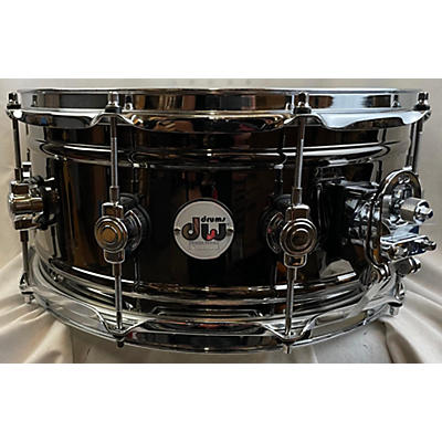 DW Used DW 14X6.5 Design Series Snare Drum BLACK NICKLE