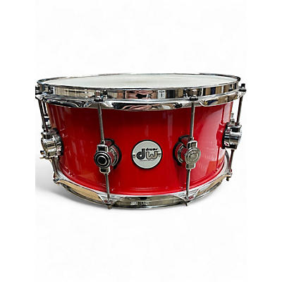 Used DW 14X6.5 Design Series Snare Red Drum