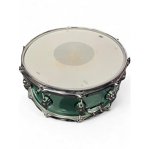 Used DW 14X6.5 Design Series Snare Sea Glass Drum Sea Glass 213