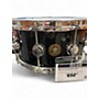 Used DW 14X6.5 Jazz Series Lacquer Custom Gum Mahogany Snare BLACK ICE Drum BLACK ICE 213