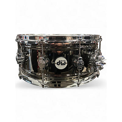 Used DW 14X6.5 Performance Series Snare Black Nickle Over Brass Drum