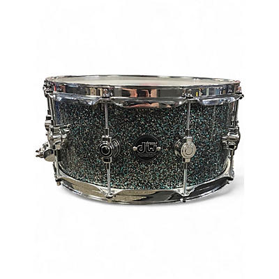 Used DW 14X6.5 Performance Series Snare Pewter Sparkle Drum