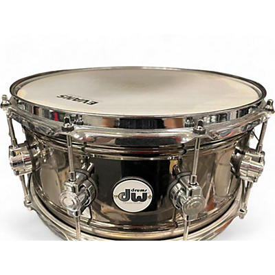 Used DW 14X6.5 nickle over brass Nickle Drum