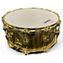 Used DW Used DW 14X7 Collector's Series Metal Snare Drum Gold Gold 214