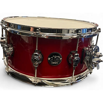 Used DW 14X7 Performance Series Snare Red Drum
