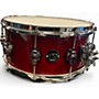 Used DW 14X7 Performance Series Snare Red Drum Red 214