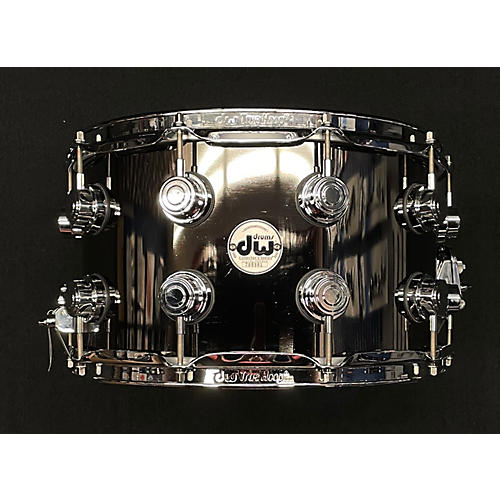 DW Used DW 14X8 COLLECTORS SERIES BRASS SNARE Drum Black Black 216