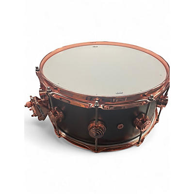 Used DW 14in COLLECTOR SERIES Black over Brass Drum