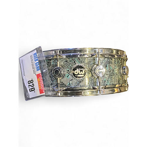 Used DW 14in Collector's Keller Drum Blue Abalone Drum Blue Abalone 33