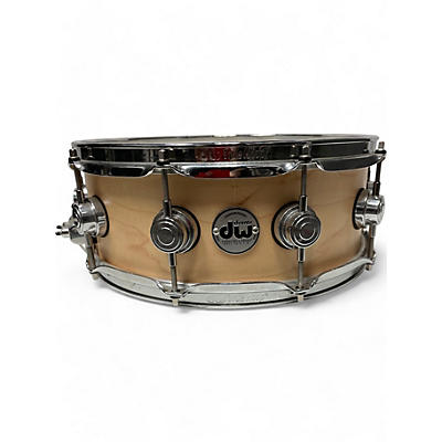 DW Used DW 14in Collector's Series Satin Oil Snare Natural Drum