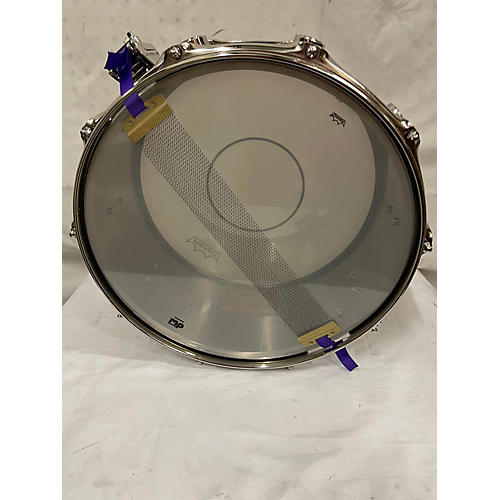 DW Used DW 14in Collector's Series Steel Snare Drum Polished Steel Polished Steel 33