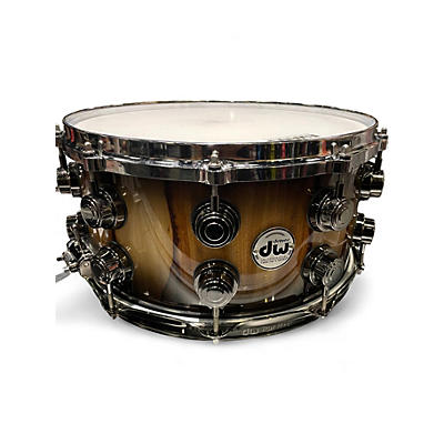 Used DW 14in Collectors series 7x14 African Chen Chen on Maple Mohogany 2 Color Sunburst Drum