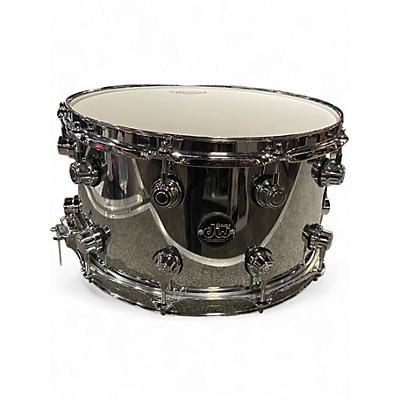 Used DW 14in DW Performance Series Steel Snare Drum silver Drum
