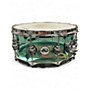 Used DW 14in Design Series Acrylic Snare Drum Sea Glass Drum Sea Glass 33