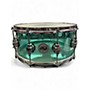 Used DW 14in Design Series Acrylic Snare Seafoam Green Drum Seafoam Green 33