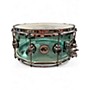 Used DW 14in Design Series Snare Acrylic  Seafoam Green Drum Seafoam Green 33